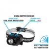 Nightstick Multi Function LED Headlamp White Spotlight White/Red/Green Floodlight Black